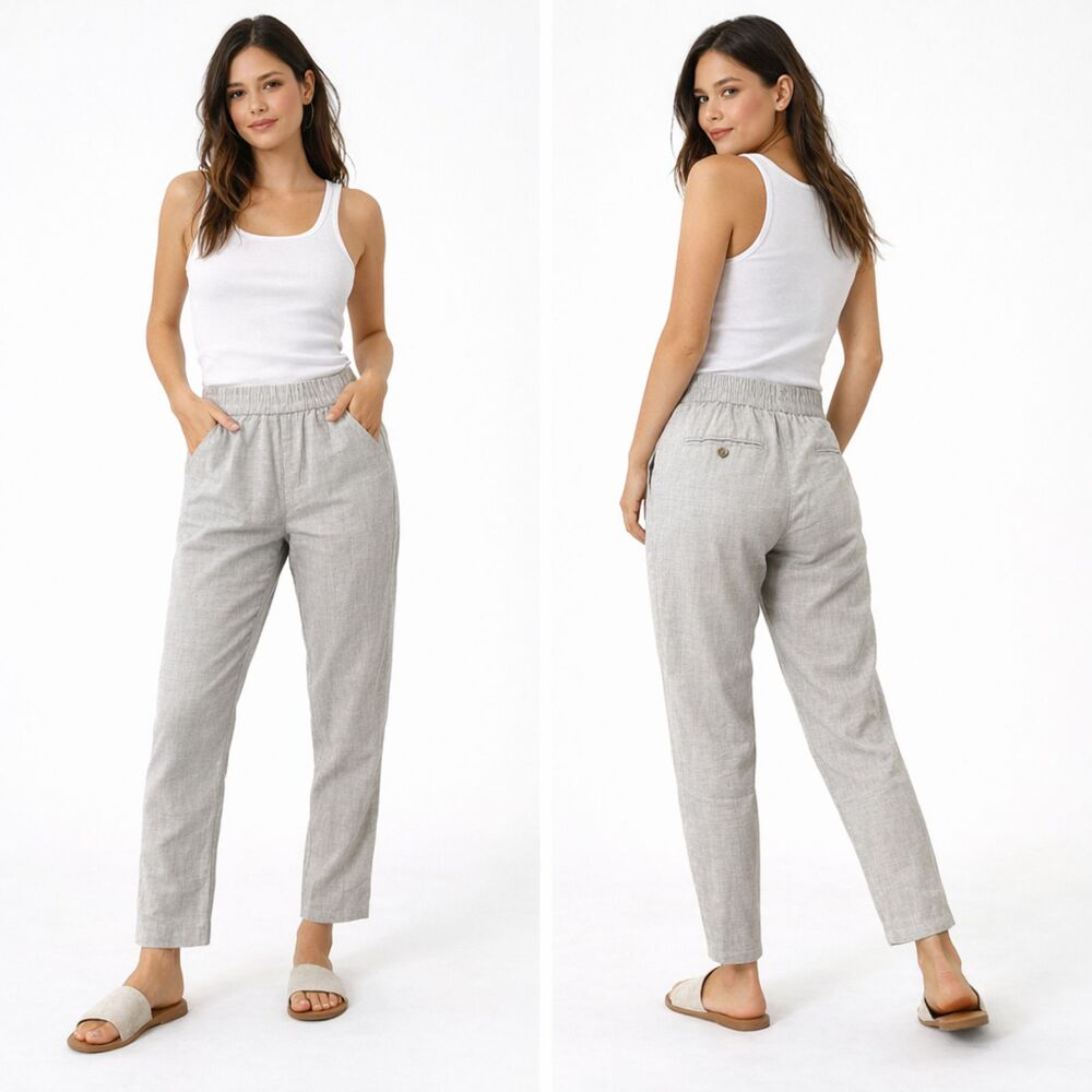 VENROY Wool Blend Casual‎ Pant Light Gray Medium